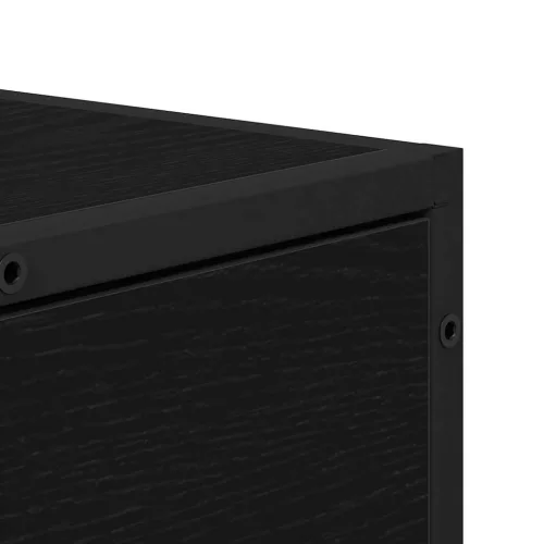  Széf fiókkal Musta tammi 35.5 x 35 x 76 cm Faanyag