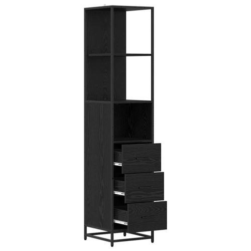  Fürdőszoba Székény fiókkal Musta tammi 35 x 37.5 x 166 cm