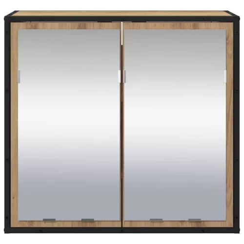  Falpolc polcokkal tárolóval Artisan tölgy 65 x 20 x 60 cm