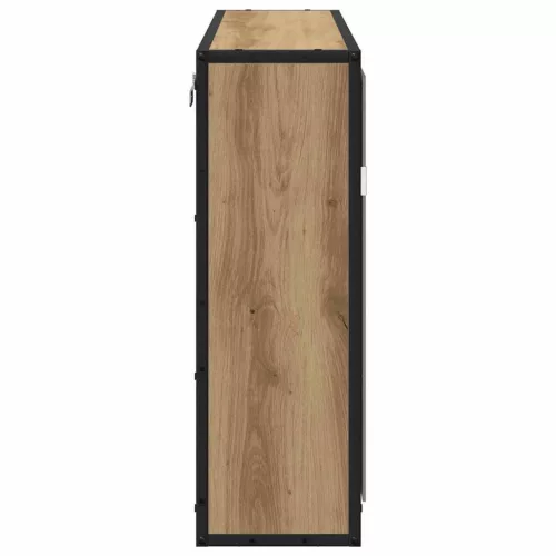  Falpolc polcokkal tárolóval Artisan tölgy 65 x 20 x 60 cm