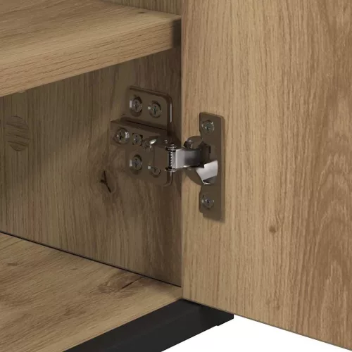  Falpolc polcokkal tárolóval Artisan tölgy 65 x 20 x 60 cm