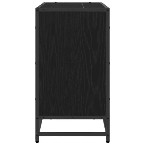  Fürdőszobai mosdószekrény Fekete tölgy 65 x 33 x 60 cm Faanyag