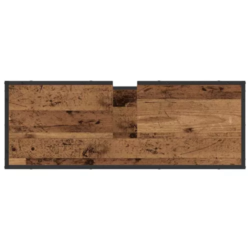  Fürdőszobai mosdószekrény Régi fa 90 x 33 x 60 cm Faanyag