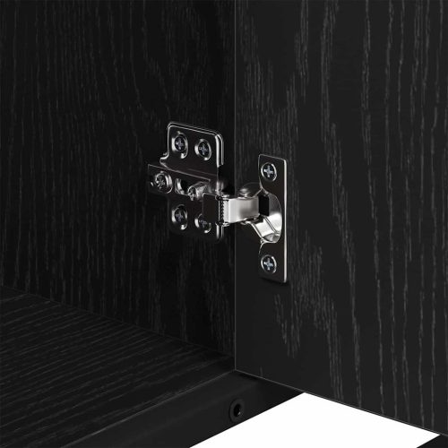  Fürdőszobai mosdószekrény Musta tammi 80 x 33 x 60 cm Faanyag