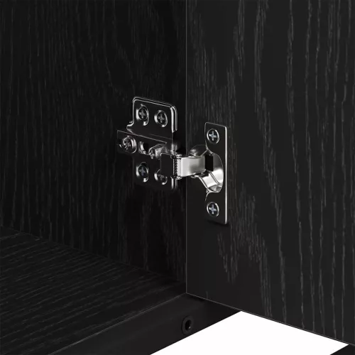  Fürdőszobai mosdószekrény Musta tammi 80 x 33 x 60 cm Faanyag