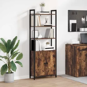  Könyvespolc Füstölt tölgy 60 x 24 x 161 cm Faanyag