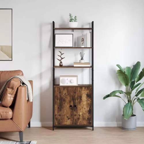  Könyvespolc Füstölt tölgy 60 x 24 x 161 cm Faanyag