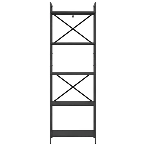  Könyvespolc Fekete tölgy 56 x 34 x 171 cm Faanyag