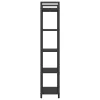  Könyvespolc Fekete tölgy 56 x 34 x 171 cm Faanyag