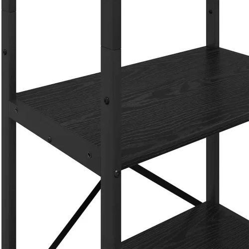  Könyvespolc Fekete tölgy 56 x 34 x 171 cm Faanyag