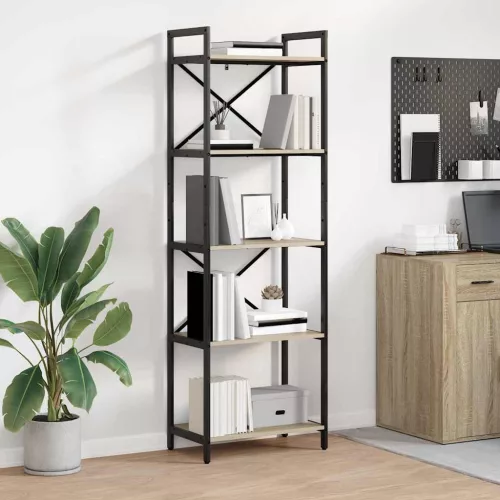  Könyvespolc Sonoma tölgy 56 x 34 x 171 cm Faanyag