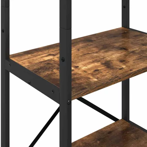  Könyvespolc Füstölt tölgy 56 x 34 x 171 cm Faanyag