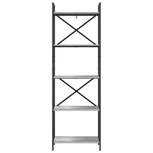  Könyvespolc Szürke Sonoma 56 x 34 x 171 cm Faanyag