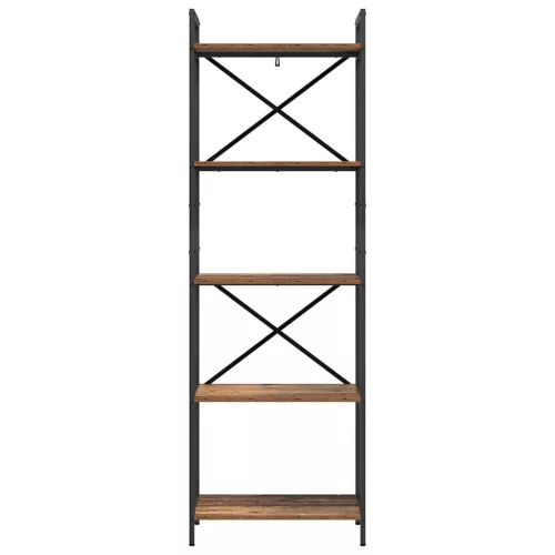  Könyvespolc Öreg fa 56 x 34 x 171 cm Faanyag