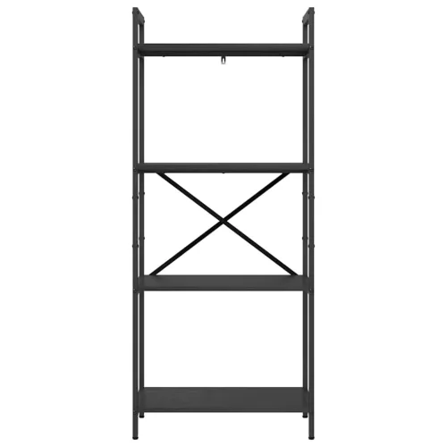  Könyvespolc Fekete tölgy 56 x 34 x 133,5 cm Faanyag