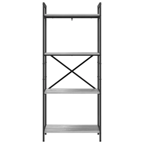  Könyvespolc Szürke Sonoma 56 x 34 x 133,5 cm Faanyag