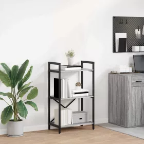  Könyvespolc Szürke Sonoma 56 x 34 x 96 cm Faanyag