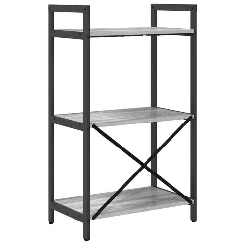  Könyvespolc Szürke Sonoma 56 x 34 x 96 cm Faanyag