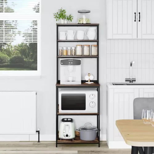  Konyhai polc Füstölt tölgy 60 x 40 x 168 cm Faanyag