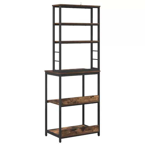  Konyhai polc Füstölt tölgy 60 x 40 x 168 cm Faanyag