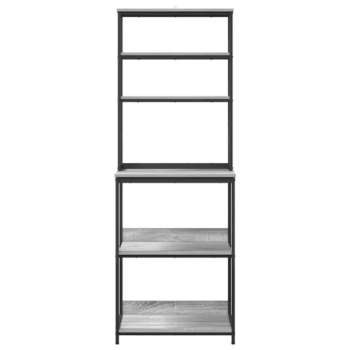  Konyhai polc Szürke Sonoma 60 x 40 x 168 cm Faanyag