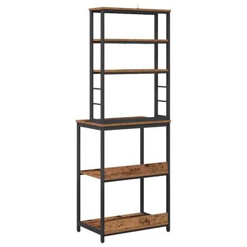  Konyhai polc Öreg fa 60 x 40 x 168 cm Faanyag