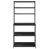  Konyhai polc Fekete tölgy 80 x 40 x 168 cm Faanyag