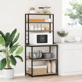  Konyhai polc Sonoma tölgy 80 x 40 x 168 cm Faanyag