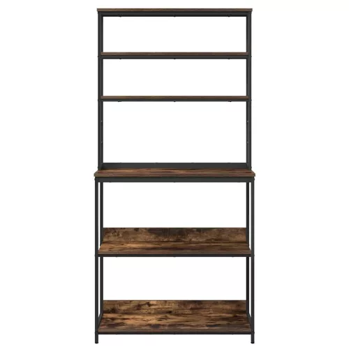  Konyhai polc Füstölt tölgy 80 x 40 x 168 cm Faanyag