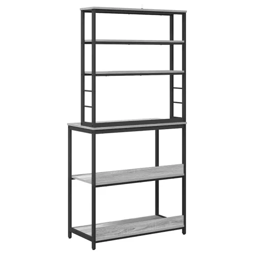  Konyhai polc Szürke Sonoma 80 x 40 x 168 cm Faanyag