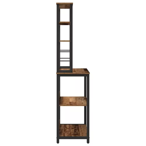  Konyhai polc Öreg fa 80 x 40 x 168 cm Faanyag