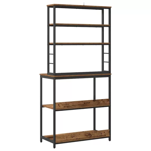  Konyhai polc Öreg fa 80 x 40 x 168 cm Faanyag