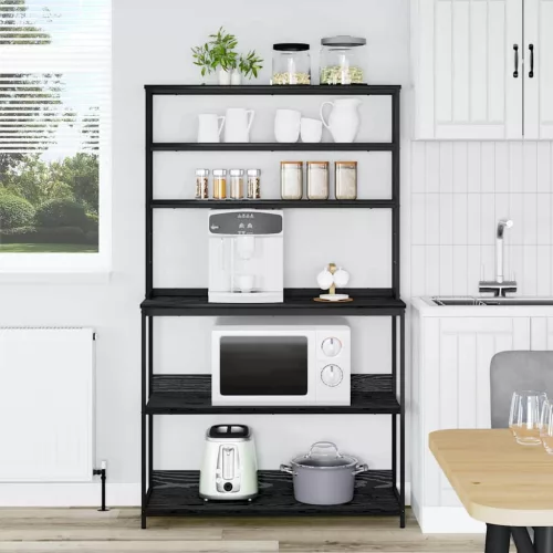  Konyhai polc Fekete tölgy 100 x 40 x 168 cm Faanyag