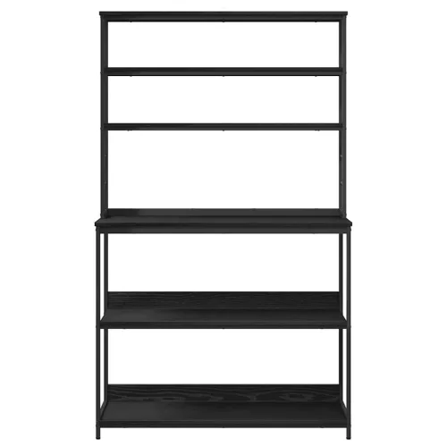  Konyhai polc Fekete tölgy 100 x 40 x 168 cm Faanyag