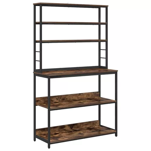  Konyhai polc Füstölt tölgy 100 x 40 x 168 cm Faanyag