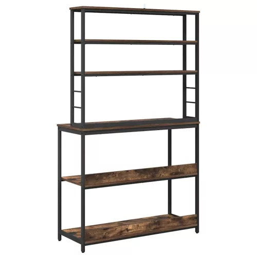  Konyhai polc Füstölt tölgy 100 x 40 x 168 cm Faanyag