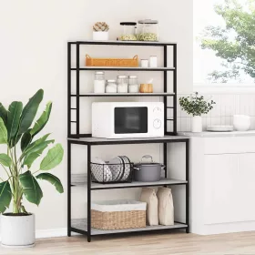  Konyhai polc Szürke Sonoma 100 x 40 x 168 cm Faanyag