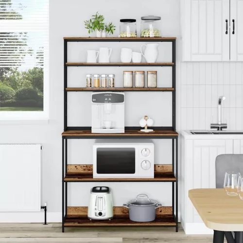  Konyhai polc Öreg fa 100 x 40 x 168 cm Faanyag