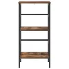  Könyvespolc Füstölt tölgy 40 x 29,5 x 81 cm Faanyag