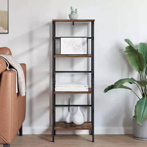  Könyvespolc Füstölt tölgy 40 x 29,5 x 115 cm Faanyag