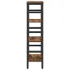  Könyvespolc Füstölt tölgy 40 x 29,5 x 115 cm Faanyag