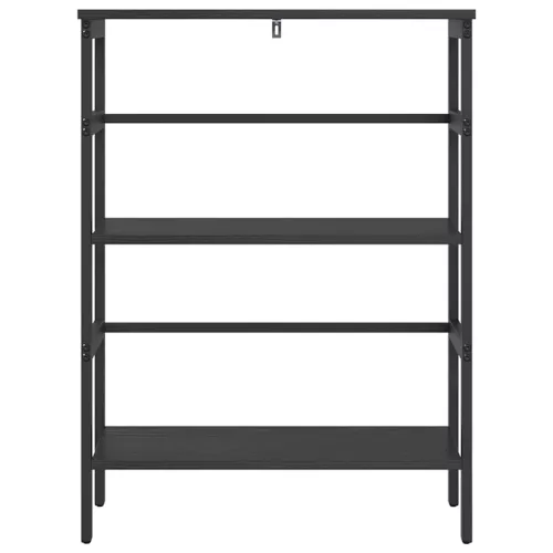  Könyvespolc Fekete tölgy 60 x 29,5 x 81 cm Faanyag