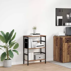  Könyvespolc Öreg fa 60 x 29,5 x 81 cm Faanyag