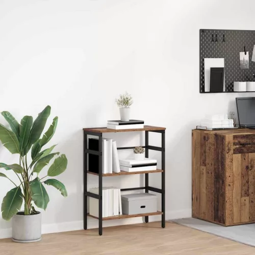  Könyvespolc Öreg fa 60 x 29,5 x 81 cm Faanyag