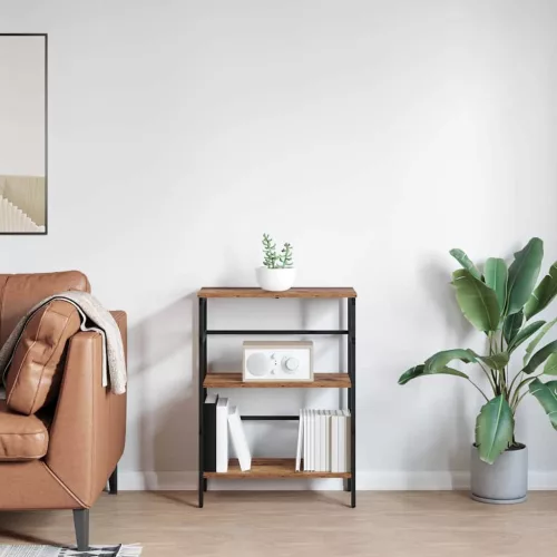  Könyvespolc Öreg fa 60 x 29,5 x 81 cm Faanyag