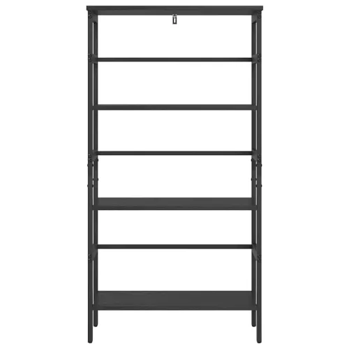  Könyvespolc Fekete tölgy 60 x 29,5 x 115 cm Faanyag