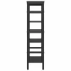  Könyvespolc Fekete tölgy 60 x 29,5 x 115 cm Faanyag