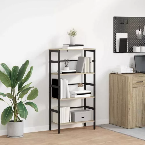  Könyvespolc Sonoma tölgy 60 x 29,5 x 115 cm Faanyag