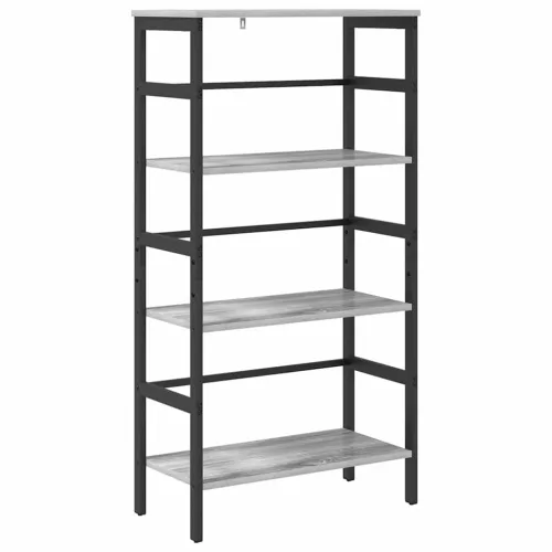  Könyvespolc Szürke Sonoma 60 x 29,5 x 115 cm Faanyag