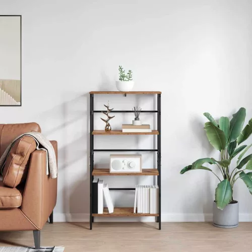  Könyvespolc Öreg fa 60 x 29,5 x 115 cm Faanyag